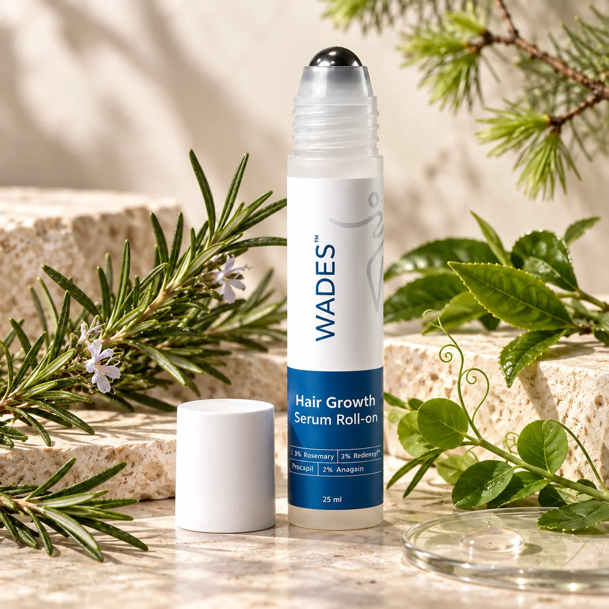 Hårväxtserum roll-on – för tunt hår